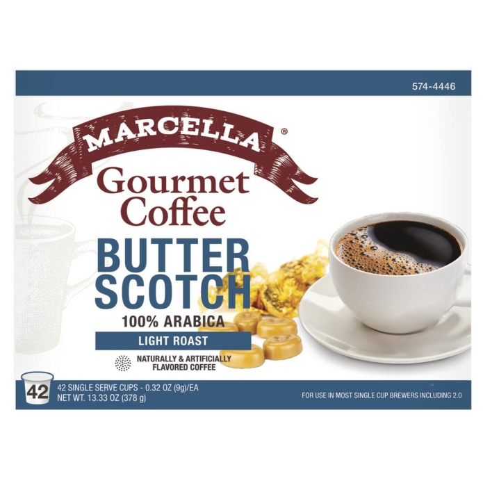 Marcella  Butter Scotch  Coffee Pods 42ct (Light Roast)