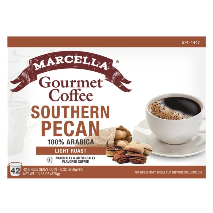 Marcella Southern Pecan Coffee Pods 42ct (Light Roast)