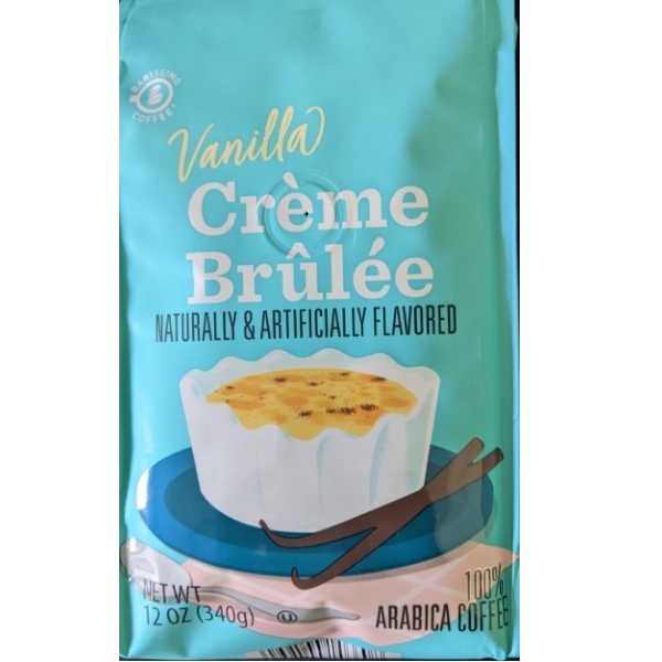 Barissimo Vanilla Creme Brulee Flavored Ground Coffee 12oz (Light Roast)